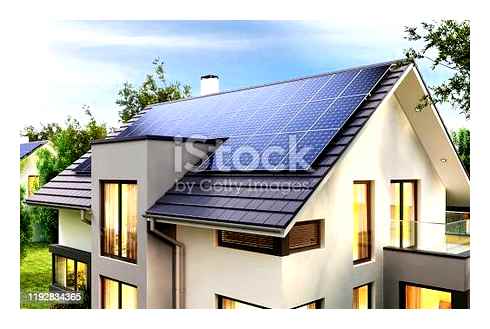 collection, solar, panels, cell, house