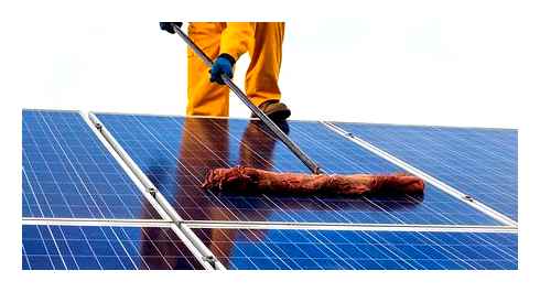 clean, rooftop, solar, panels, cleaning, safely