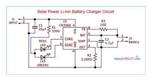 simple, solar, battery, charger, circuits