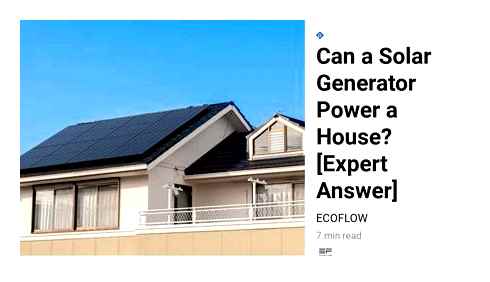 solar, generator, power, house