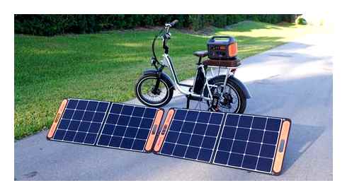 charge, ebike, solar, panel
