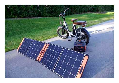 charge, ebike, solar, panel