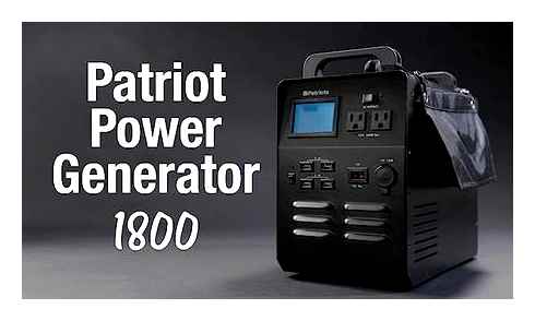 patriot, power, generator, 1800
