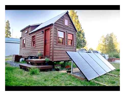 small, grid, cabin, solar
