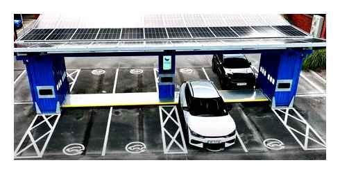 solar, charging, stations, electric, vehicles